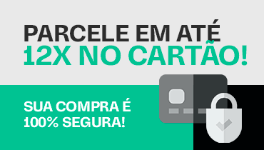 Parcele suas compras em 12x no cartão - sua compra é 100% segura
